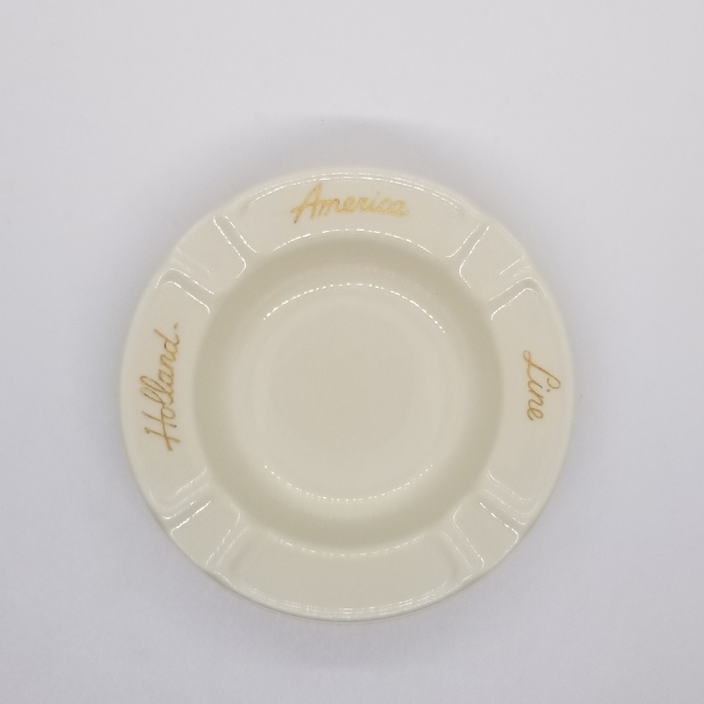 vintage Holland America Line cruise ceramic ash tray Mosa Maastricht